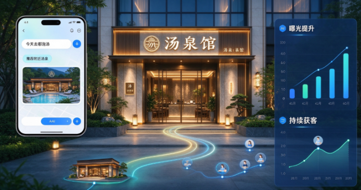 攻略宝科技吉易鸥AIGEO推出汤泉休闲全域业态生成式引擎优化解决方案